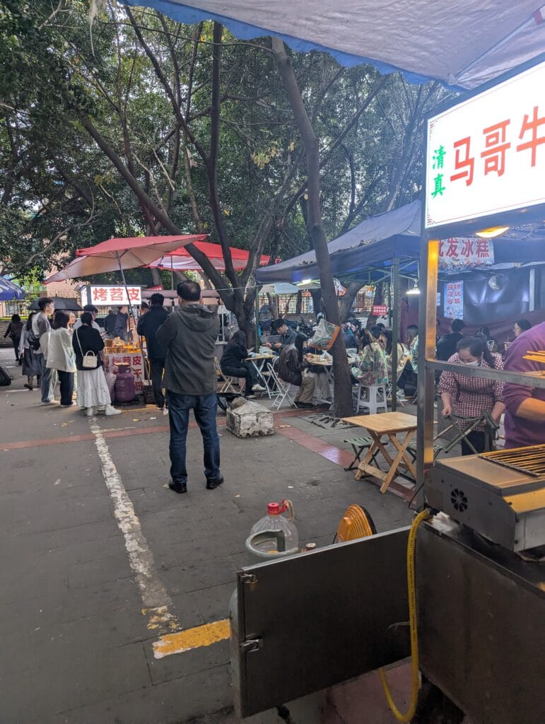 Local market in yulin, chengdu, china