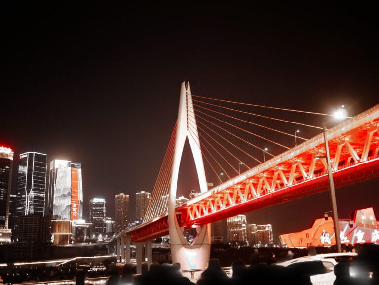 The famous bridge in Chongqing
