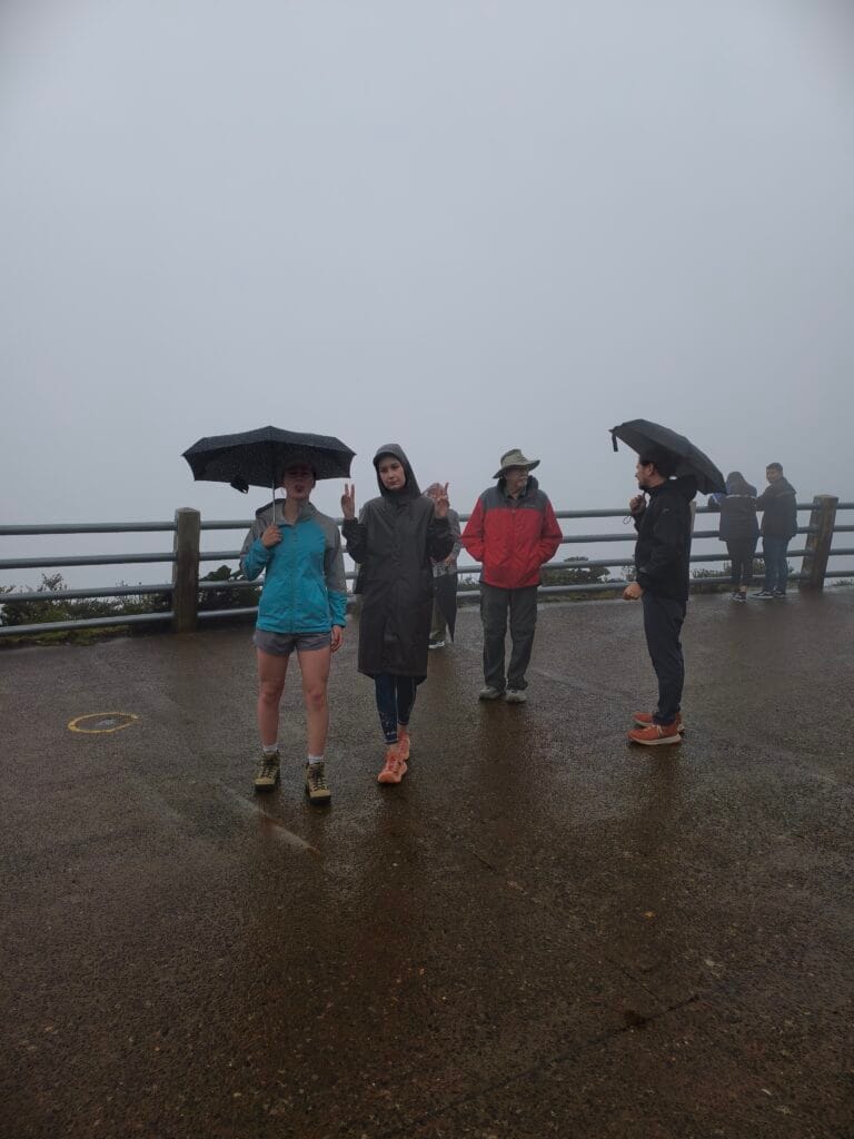 Cloudy viewpoint of Poás Volcano crater Costa Rica best places to see