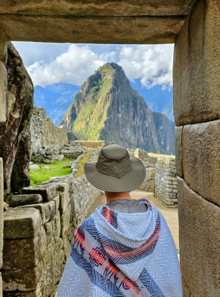 Main entrance gate and visitor checkpoint at the entrance of Machu Picchu