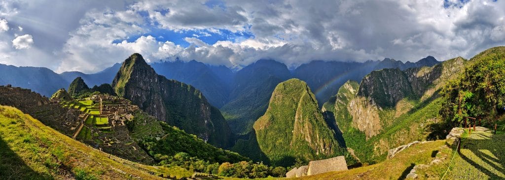 machu picchu panorama with rainbow, machu picchu 2 day itinerary