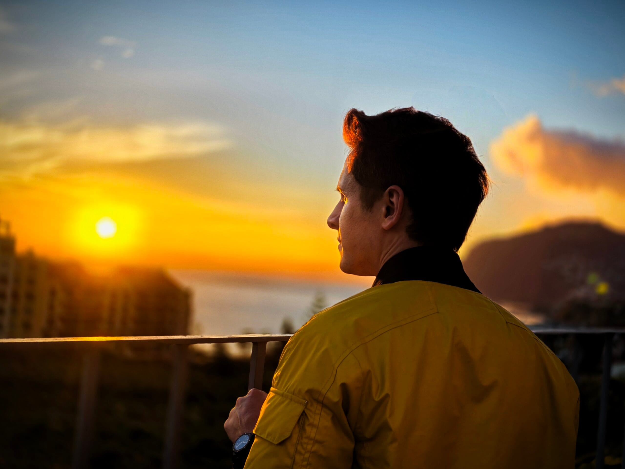 Sunset in madeira, portugal