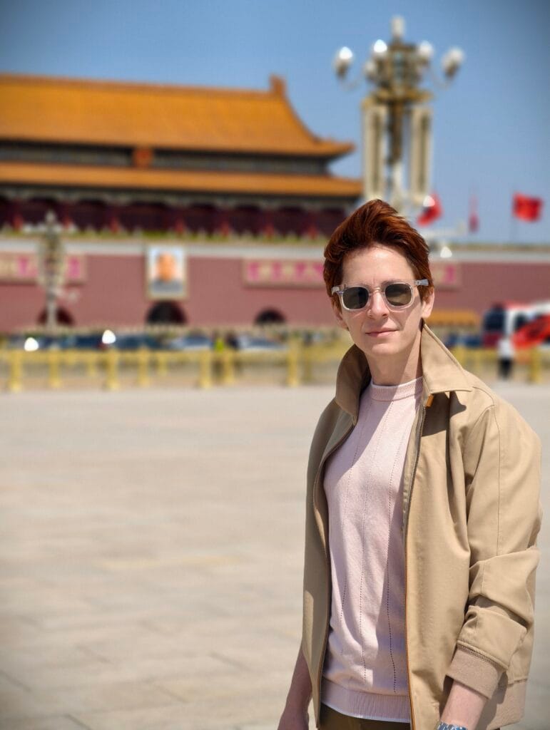 Scoot in Tiananmen square, Beijing China