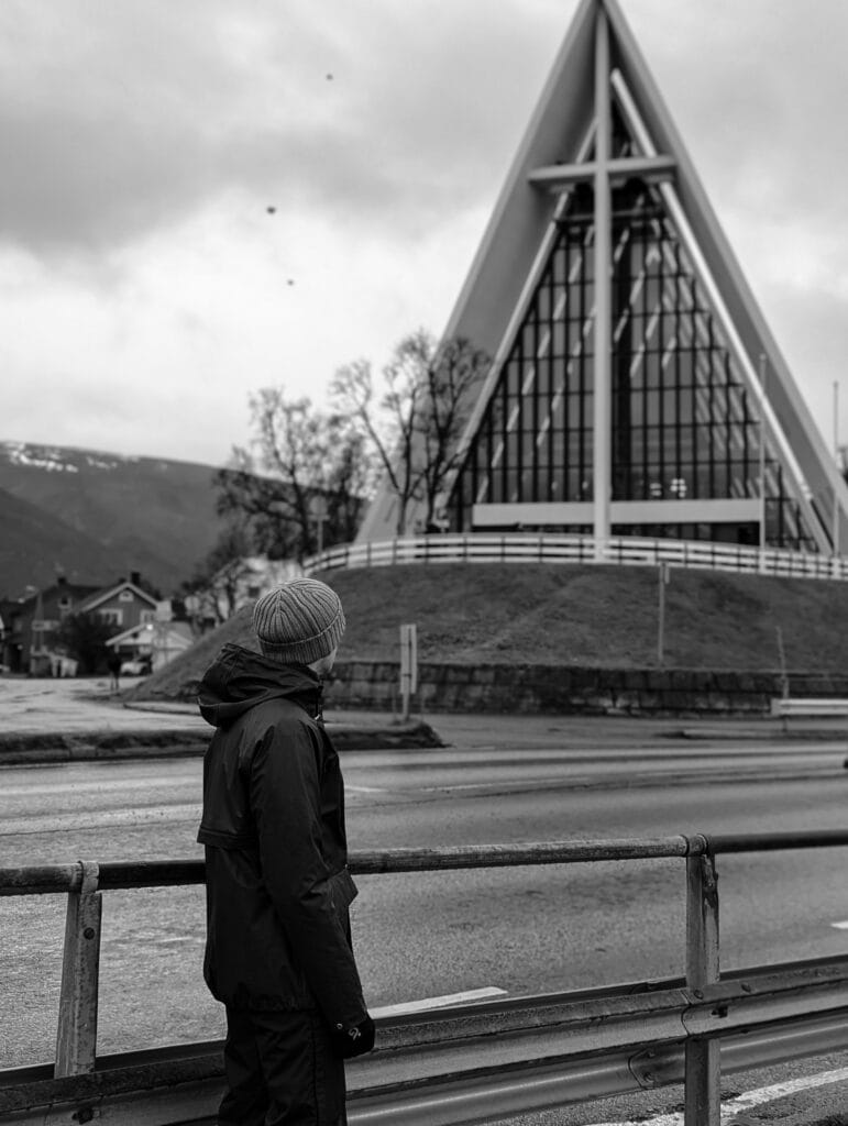 Arctic church in Tromso norway