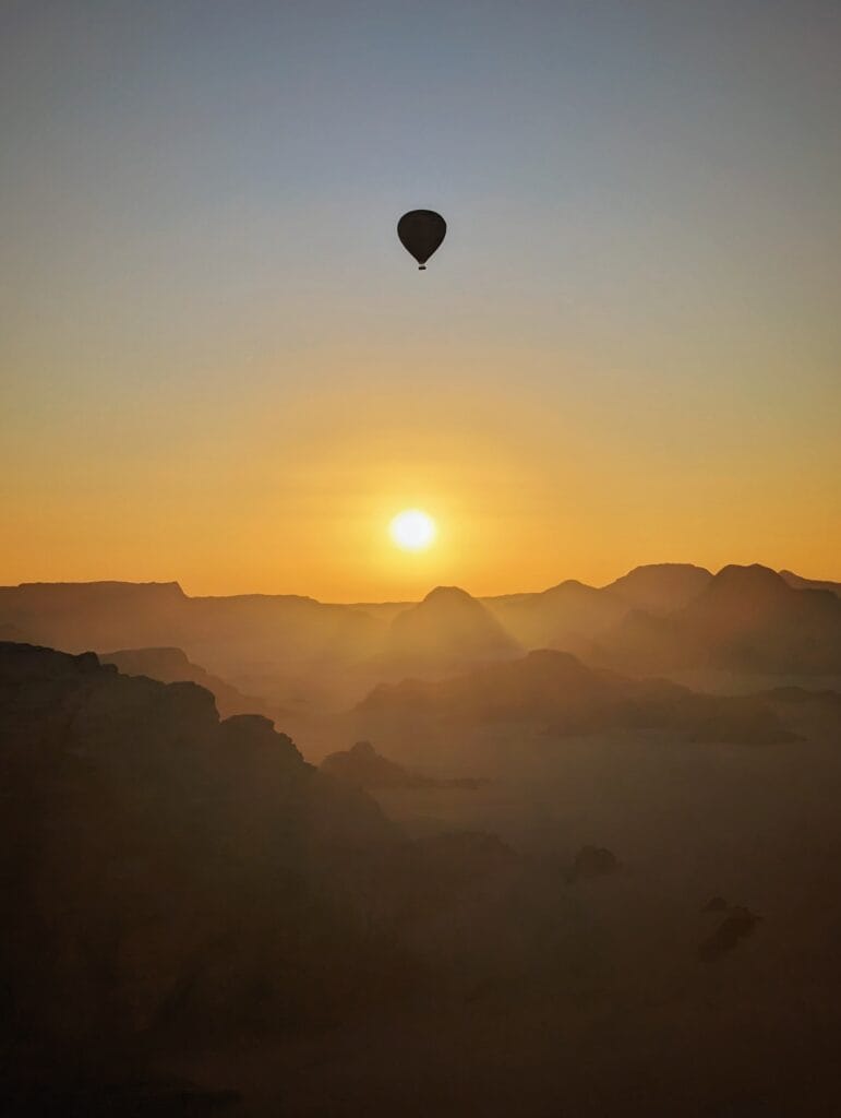 Wadi Rum Hot Air Baloon Sunrise
