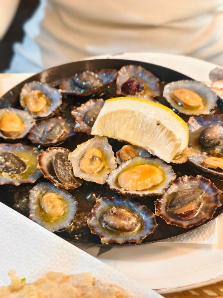 Best food in Maderia, grilled limpets